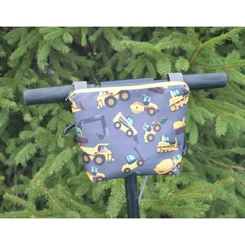 brašna na kolo Šatoli.cz Kapsička na kolo nebo koloběžku Stavební stroje