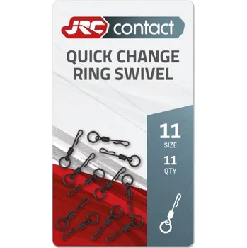 Rychlovýměnný obratlík s kroužkem JRC Contact Quick Change Ring Swivel 11ks - 8