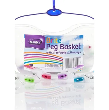 Sušák na prádlo Kolíčky na prádlo Minky Pegs in a basket (VT86890F00)