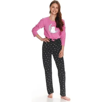 Dívčí pyžamo Taro, dívčí pyžamo 2786-Suzan, dlouhý rukáv, růžová, vel. 146