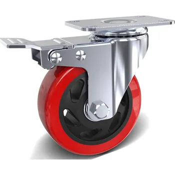 Pojezdové kolečko Transportní kolečko 100mm otočné s brzdou (KL4B)