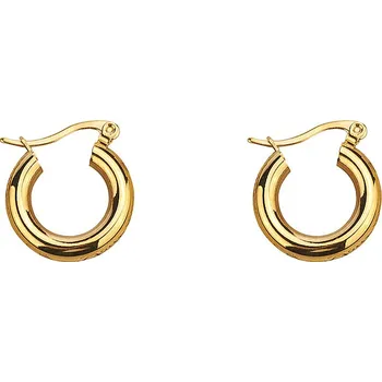 Náušnice ORNAMENTI Pozlacené náušnice Modern Hoops gold