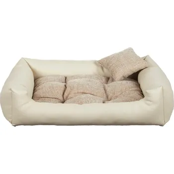 Pelíšek pro psa ELEGANT obdélníkový pelech pro psa, krémový - 80 cm x 65 cm