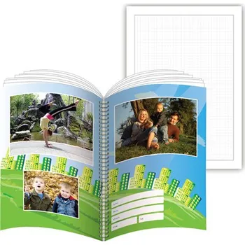 Čtverečkovaný fotonotes v kroužku, 160 stran (A6)
