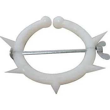 Mulcová zábrana proti sání - plastová se šroubem bílá