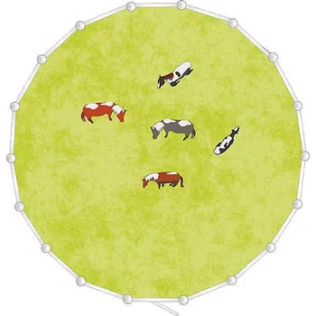 Krmivo pro koně Mobilní kruhová jízdárna pro koně - průměr 11,5 m