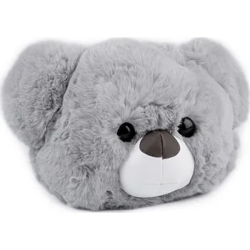 Kabelka Dětská kožešinová kabelka medvídek šedý 770954