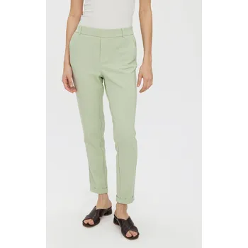 Dámské kalhoty Vero Moda dámské úzké kalhoty Maya zelené Velikost: S/32