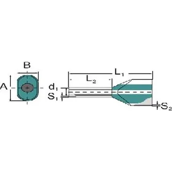 kabelová chránička WEIDMÜLLER Dutinka Weidmuller H4/22D ZH GR SV 9004730000