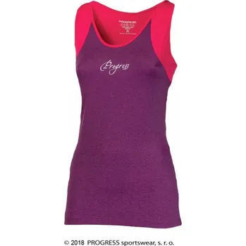 Tílko dámské Progress MALAGA, fialovo/růžové Velikost: XL