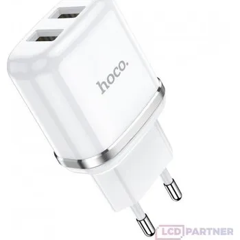 hoco. N4 dual USB nabíječka bílá