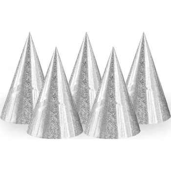 Klobouk Čepička papírová stříbrná 1ks