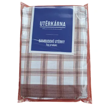 Utěrka Dadka Bambusová utěrka Hnědá 3ks Barva: větší kostka