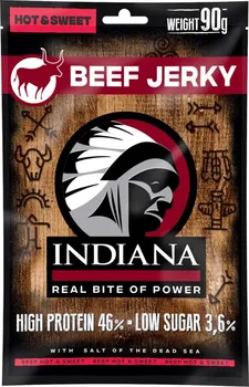 Sušené maso Indiana Jerky Hot & Sweet hovězí 90 g