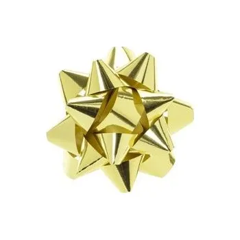 Stuha Rozeta lepicí 5 cm zlaté mix - 1 ks