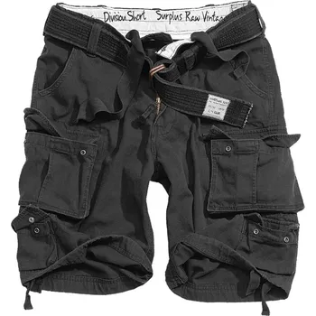 Pánské kraťasy Bermudy DIVISION černé (Pánské maskáčové kraťasy, bermudy v armádním stylu. Bermudy jsou ušity z velmi příjemného a pevného materiálu ( 100% bavlna ) v předepraném stavu, to proto aby budily vzhled použitého zboží.)