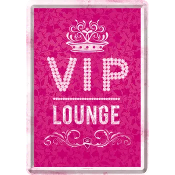 Nostalgic Art Plechová Pohlednice VIP Lounge - Růžová