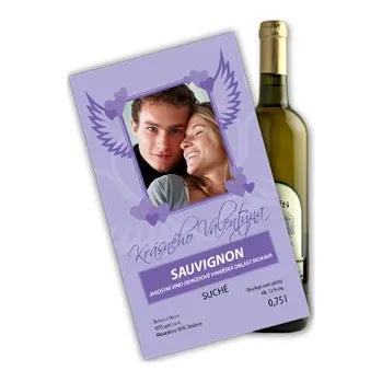 Speciální papír Valentýnské víno s vlastní etiketou (Etiketa)