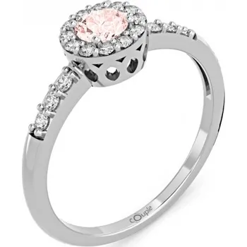 Šperk Couple, Honosný prsten Sari, bílé zlato se zirkony, vel. 51, prům. 16.2 mm, 585-66-1-0270.1B00.0.51.108