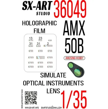 Plastikový model 1/35 Holographic film AMX-50B (AMUS.HOBBY)