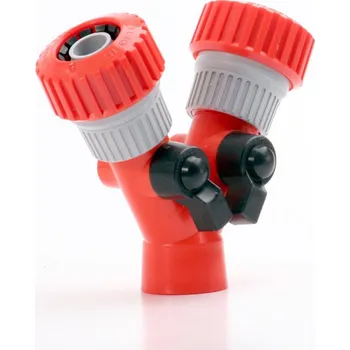 Rozbočka Y s uzávěry - 2x spojka 3/4" + vnitřní závit 3/4" SIROFLEX