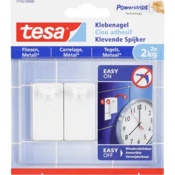 Věšák 1x2 Tesa Adhesive Nail 2kg for Tiles & Metal 77762
