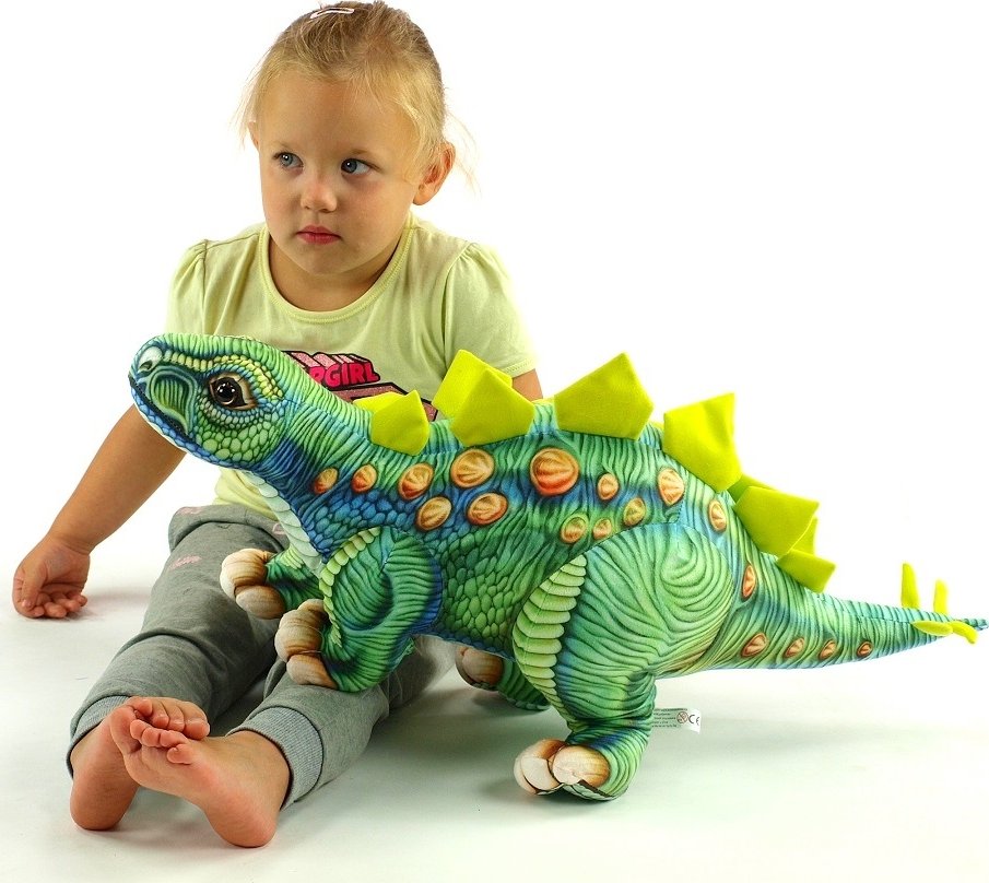 Plyšový dinosaurus Stegosaurus, délka 66cm, výška 33cm