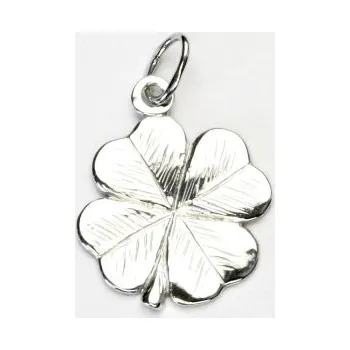 Přívěsek Zlatý přívěsek čtyřlístek - P905 bílé zlato ( čtyřlístek z bílého zlata)