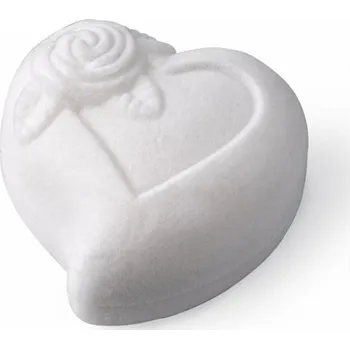 Dárková krabička Dárková krabička - bílé srdce s růží