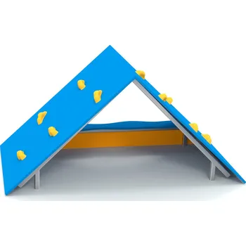 Hra na zahradu Lezecká stěna pro děti A z nerezovou konstrukcí