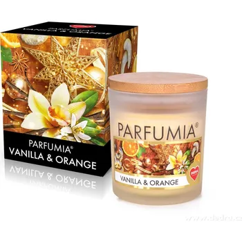 Svíčka Sójová vonná EKO svíce PARFUMIA®, VANILLA & ORANGE, 250 ml
