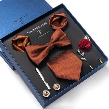 Kravata Luxusní komplet pro muže Oscar Oranžová