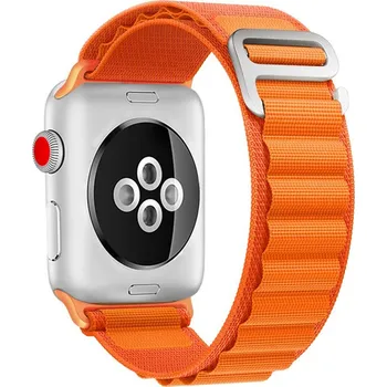 Řemínek na hodinky Řemínek pro Apple Watch 41mm / 40mm / 38mm - nylonový / kovová spona - oranžový