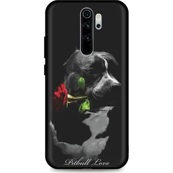 Pouzdro na mobilní telefon Kryt Xiaomi Redmi Note 8 Pro Pitbull Love (obal neboli pouzdro na Xiaomi Redmi Note 8 Pro)