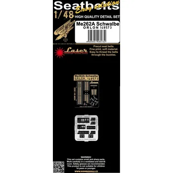 Plastikový model HGW 1/48 Seatbelts Me 262A Schwalbe ORLON (laser)