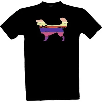 Tričko s potiskem Toller a krajina pánské