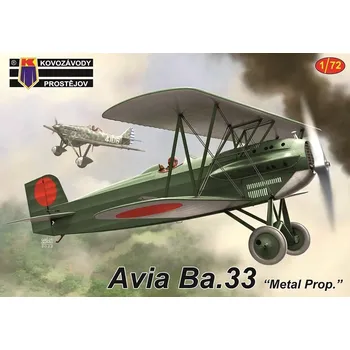Plastikový model Kovozávody 1/72 Avia Ba.33 'Metal Prop.' (3x camo)