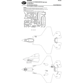 Plastikový model New Ware 1/48 Mask F-35A Lightning II LATE CAMO (TAM)