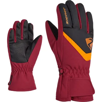 Rukavice Ziener Loriko AS Junior red cabin red cabin 4,5
