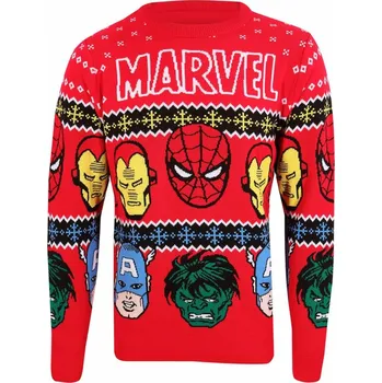 Pánský svetr svetr unisex Marvel Comics - Christmas Jumper Face´s - NNM - KT-MARC-013