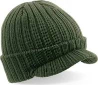 Beechfield Peaked Beanie B448 Olive Green uni