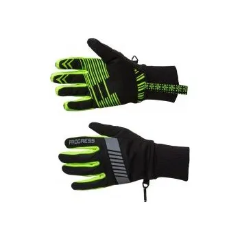 Rukavice Progress SNOWSPORT GLOVES černá/reflexní žlutá XXL; Černá rukavice