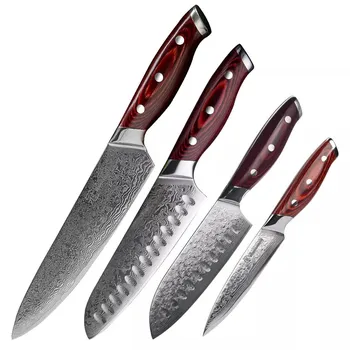 Kuchyňský nůž IZMAEL Mijazaki KP20182 8 ks hnědé