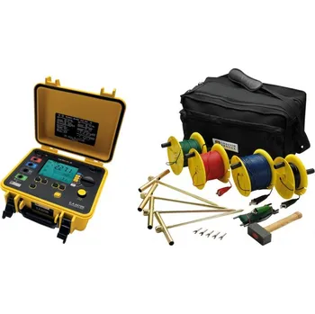 Revizní přístroj C.A 6470N + 4P 100M KIT - Digitální měřič zemního odporu