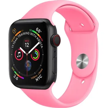 Řemínek na hodinky AW Jednobarevný řemínek na Apple Watch - Růžový Šířka uchycení řemínku: 38/40/41/42mm, Délka řemínku: Pánský - M/L (14 - 20cm), Barva: Růžový IR-MJ01-019