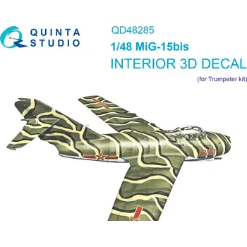 Plastikový model Quinta studio 1/48 MiG-15bis 3D-Printed&col.Interior (TRUMP)