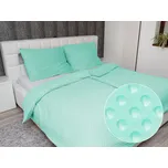 Hřejivé ložní povlečení Minky 3D puntíky MKP-003 Mintové Prodloužené 140x220 a 70x90 cm