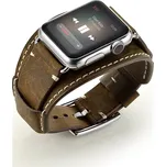 AW Apple Watch řemínek - Kožený MASSIVE Šířka uchycení řemínku: 38/40/41/42mm, Barva: Černý Ir-AWKZMS01