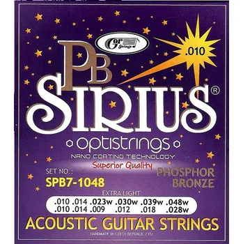 Struna pro kytaru a smyčcový nástroj SIRIUS PB SPB7-1048 - str. .010-.048w