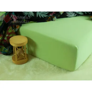 Prostěradlo DADKA Vracov | Jerseyové prostěradlo s vysokou gramáží 185 g/m2, 140x200 - hráškové